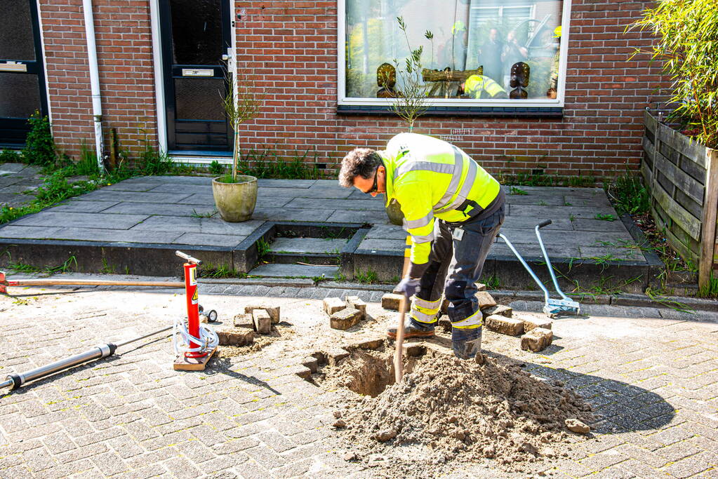 Gaslekkage door graafwerkzaamheden