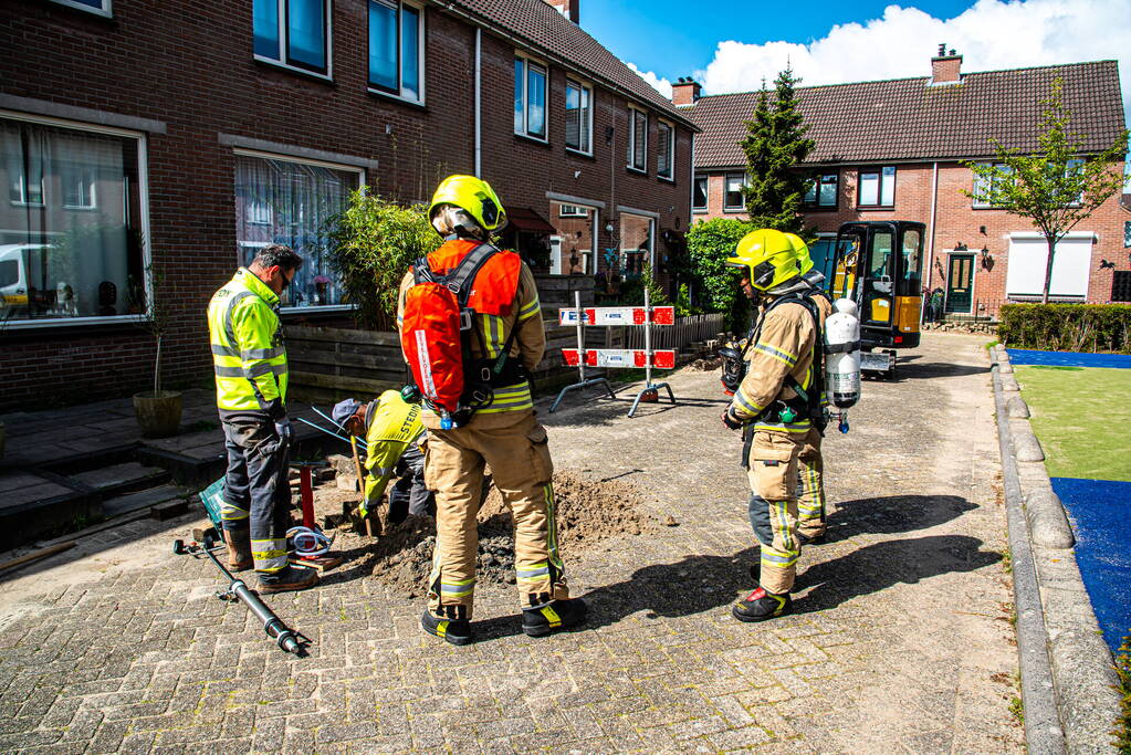 Gaslekkage door graafwerkzaamheden