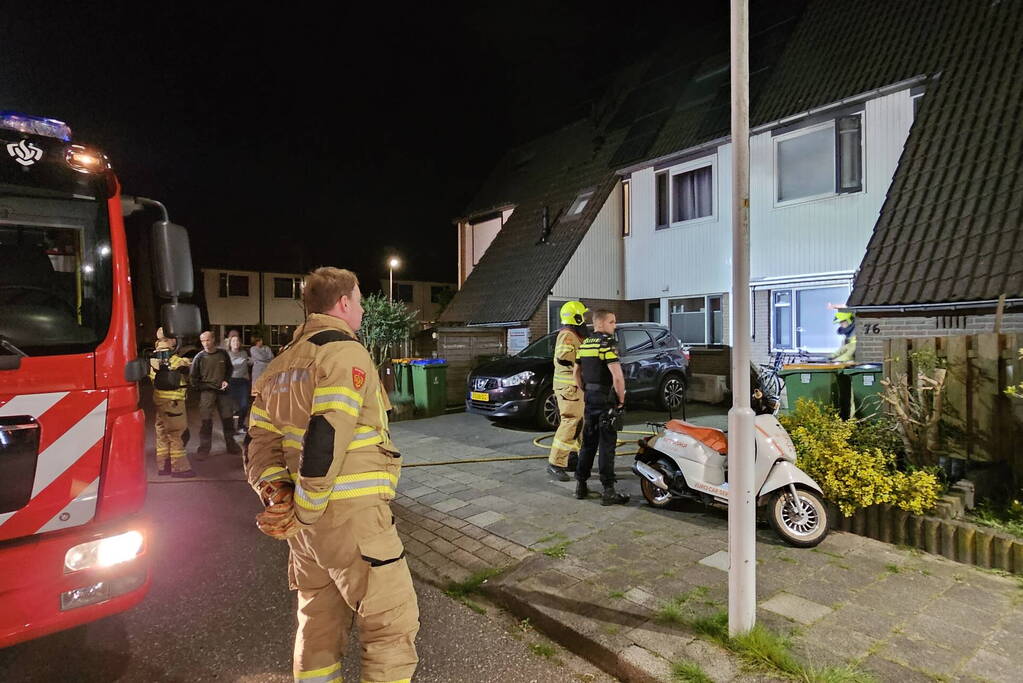 Brand op zolder van woning