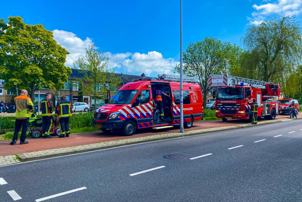 Verlaten scootmobiel aangetroffen aan waterkant