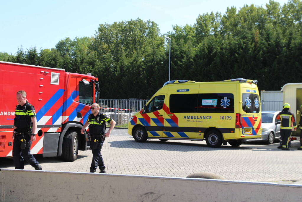 Grote brand in opslagloods