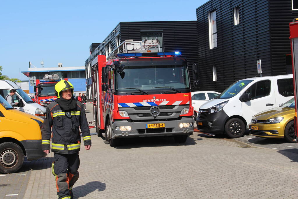 Grote brand in opslagloods