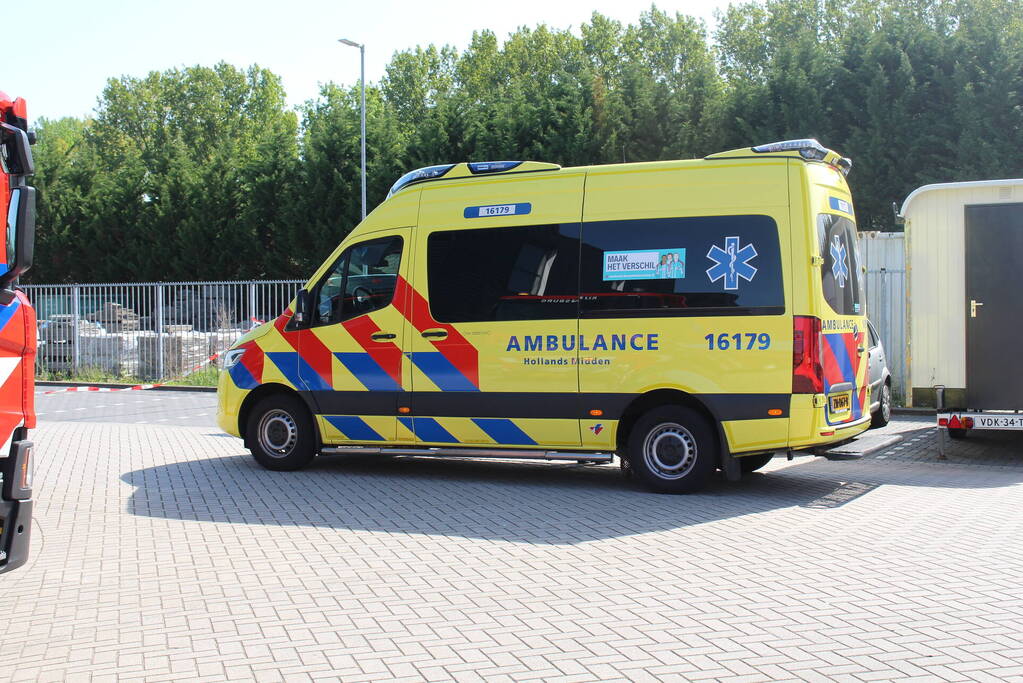 Grote brand in opslagloods