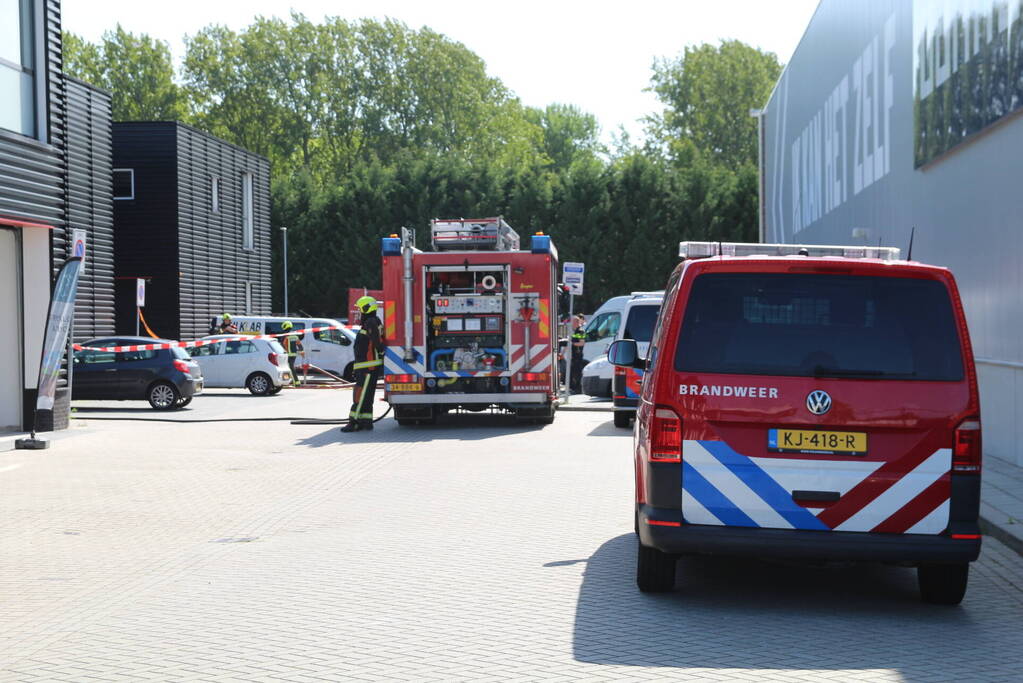 Grote brand in opslagloods