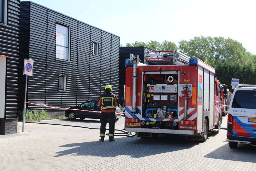 Grote brand in opslagloods