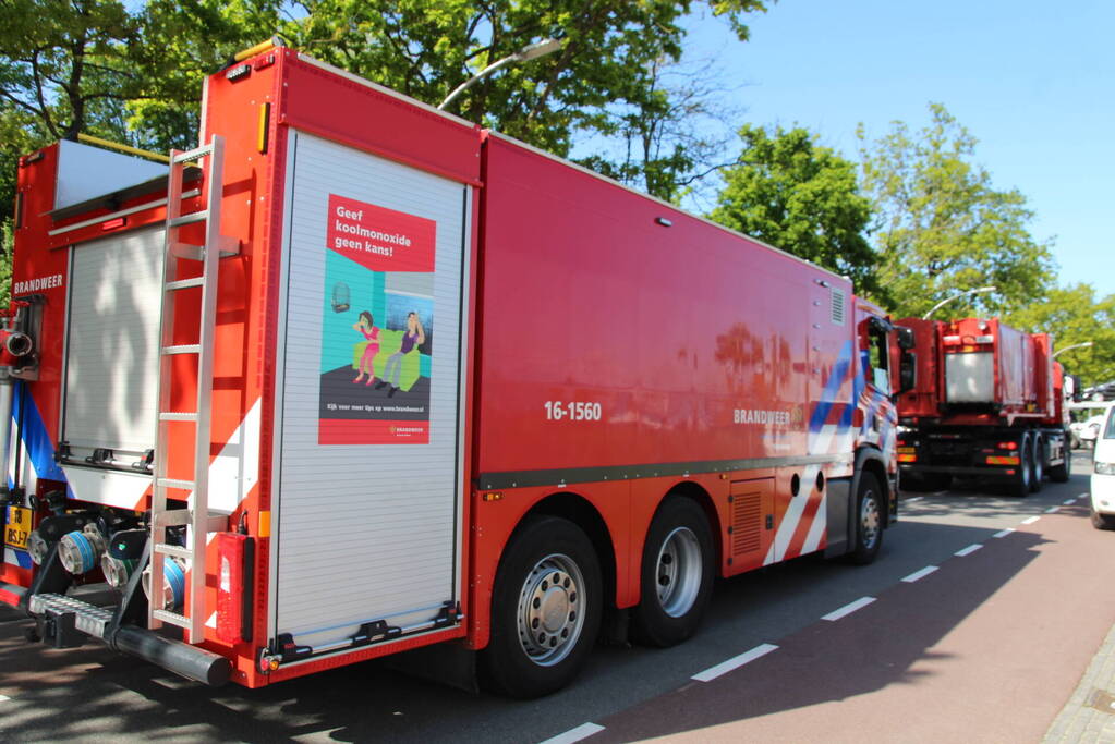 Grote brand in opslagloods