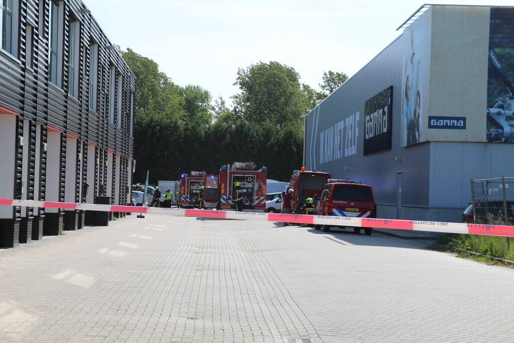 Grote brand in opslagloods