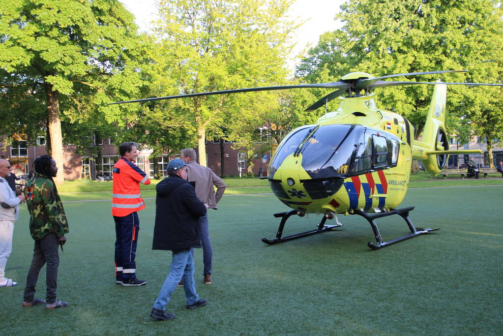 Inzet traumahelikopter trekt veel bekijks