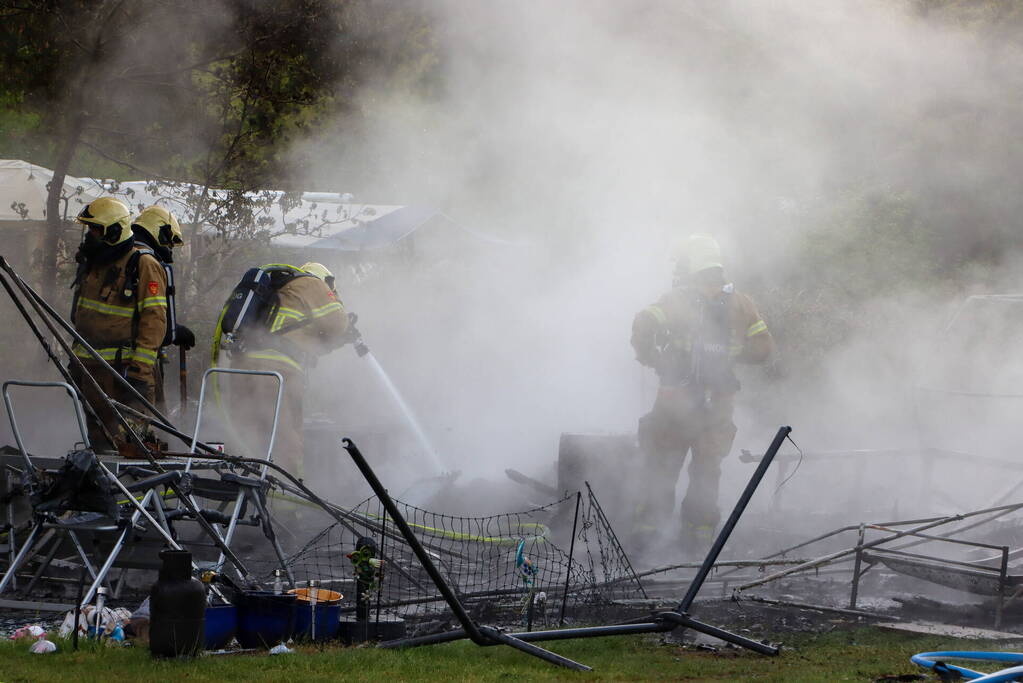Aanhouding na hevige brand in drie glampingtenten