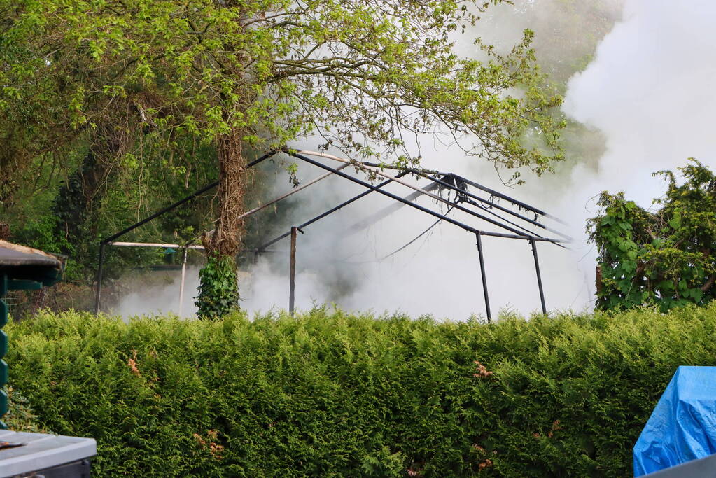 Aanhouding na hevige brand in drie glampingtenten