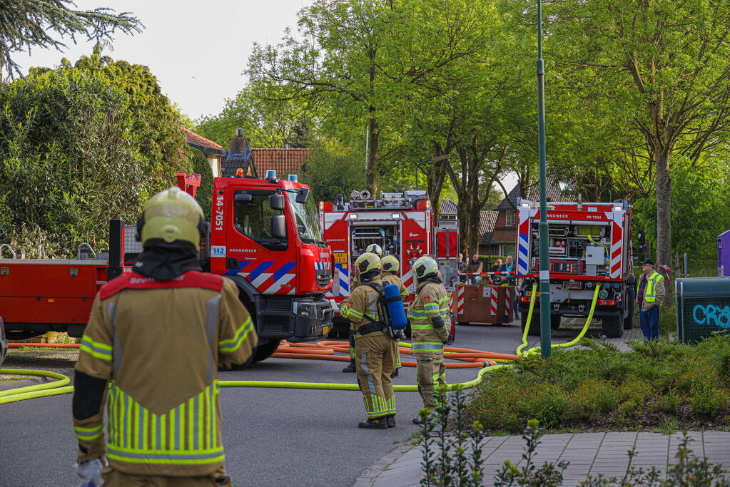 Uitslaande brand in woning