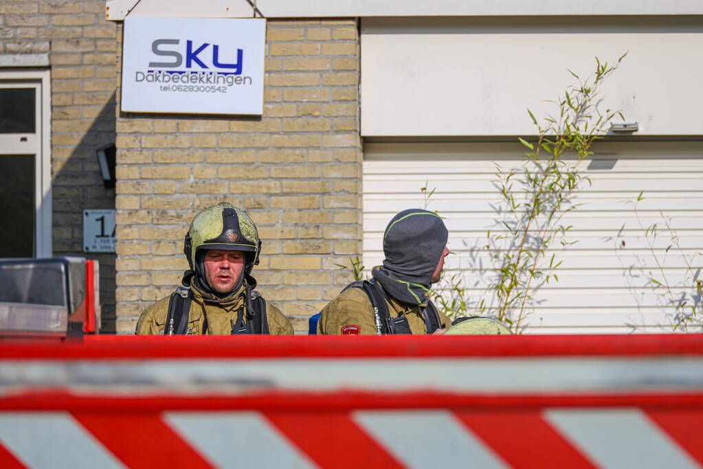 Uitslaande brand in woning