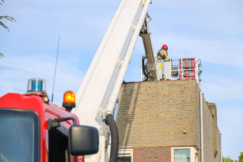 Uitslaande brand in woning