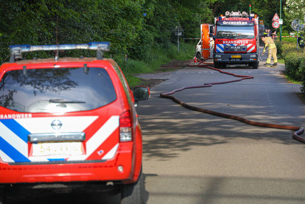 Uitslaande brand in woning