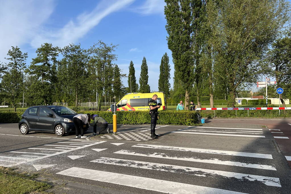 Fietser gewond bij aanrijding met auto