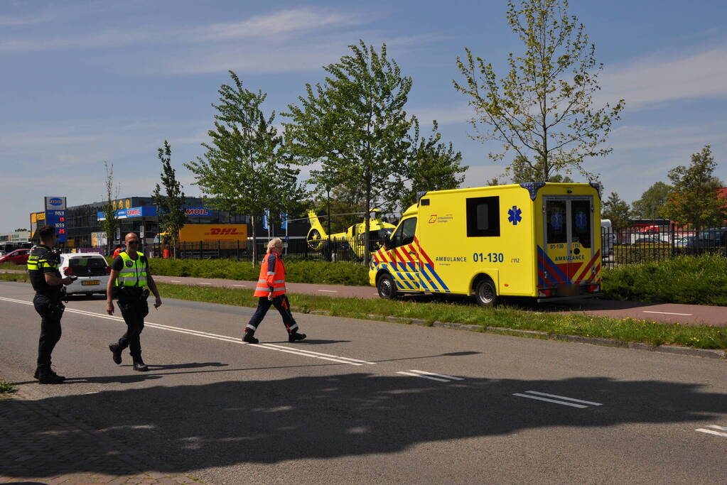 Fietser geschept door automobilist