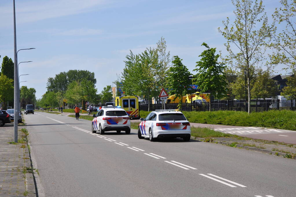 Fietser geschept door automobilist