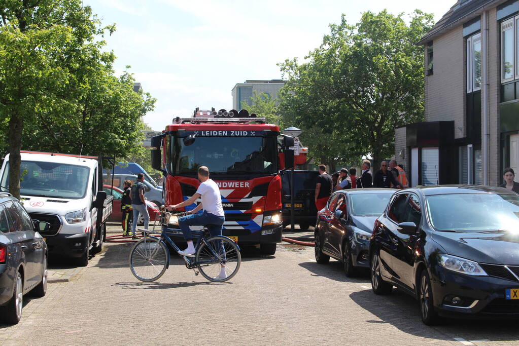 Brand in schuur van woning