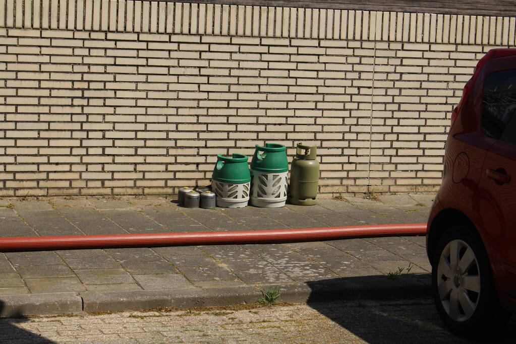 Brand in schuur van woning