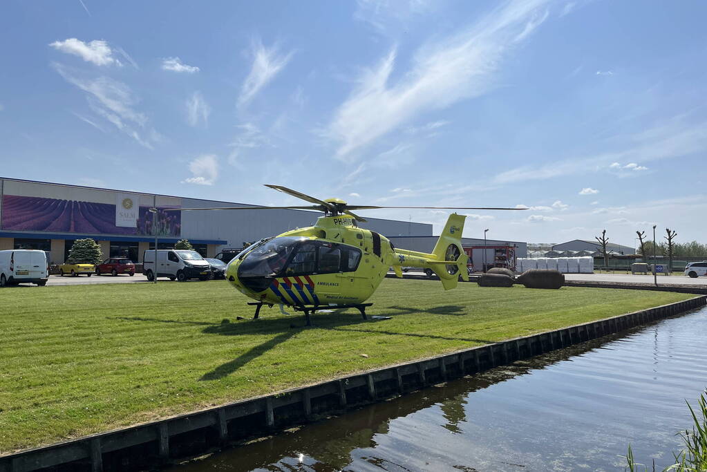 Ernstig ongeval bij bedrijf voor planten