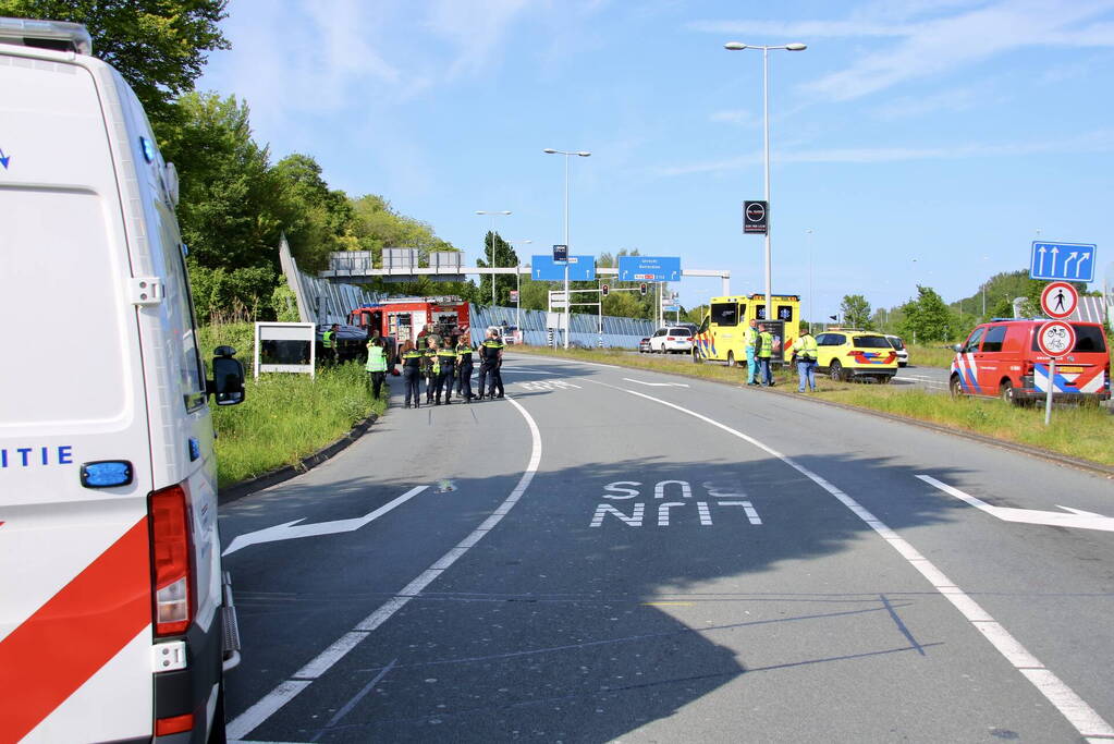 Persoon ernstig gewond bij eenzijdig ongeval