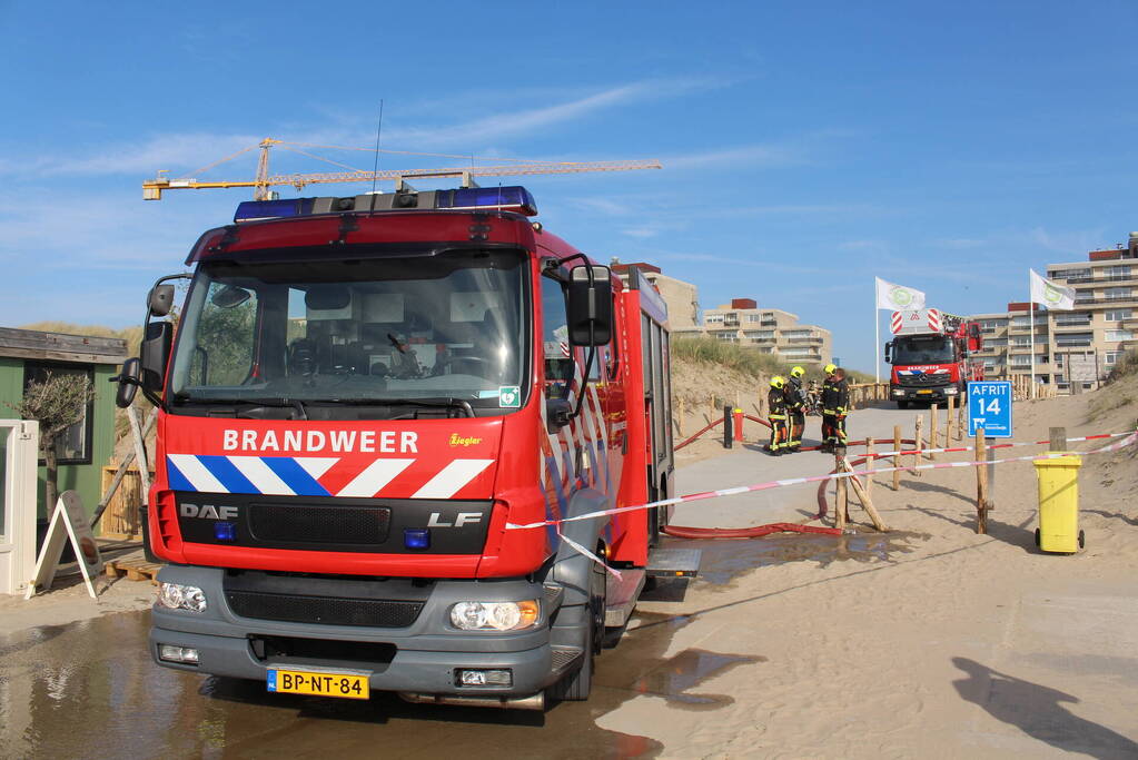 Frituur veroorzaakt brand in strandpaviljoen