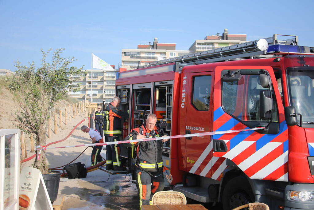 Frituur veroorzaakt brand in strandpaviljoen