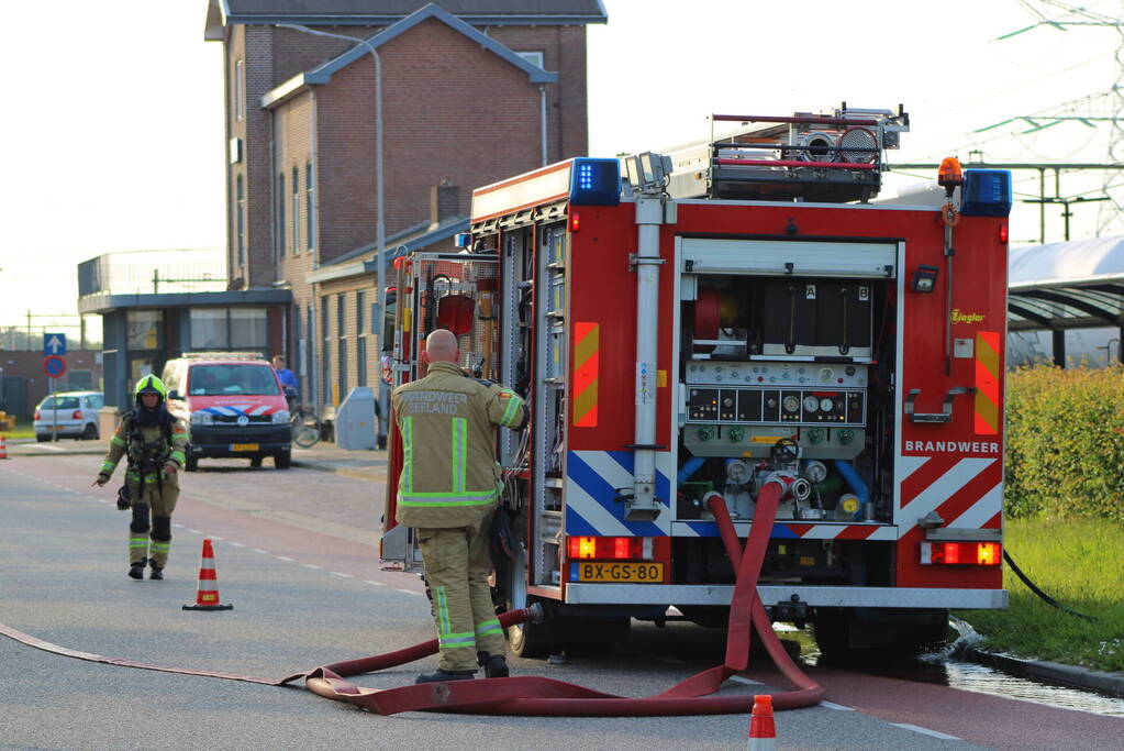 Brandweer ingezet voor mogelijke treinbrand
