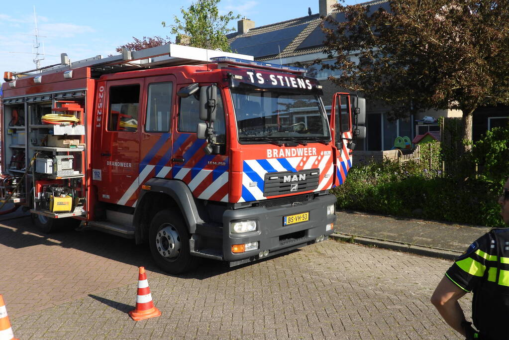 Hevige brand in keuken van woning