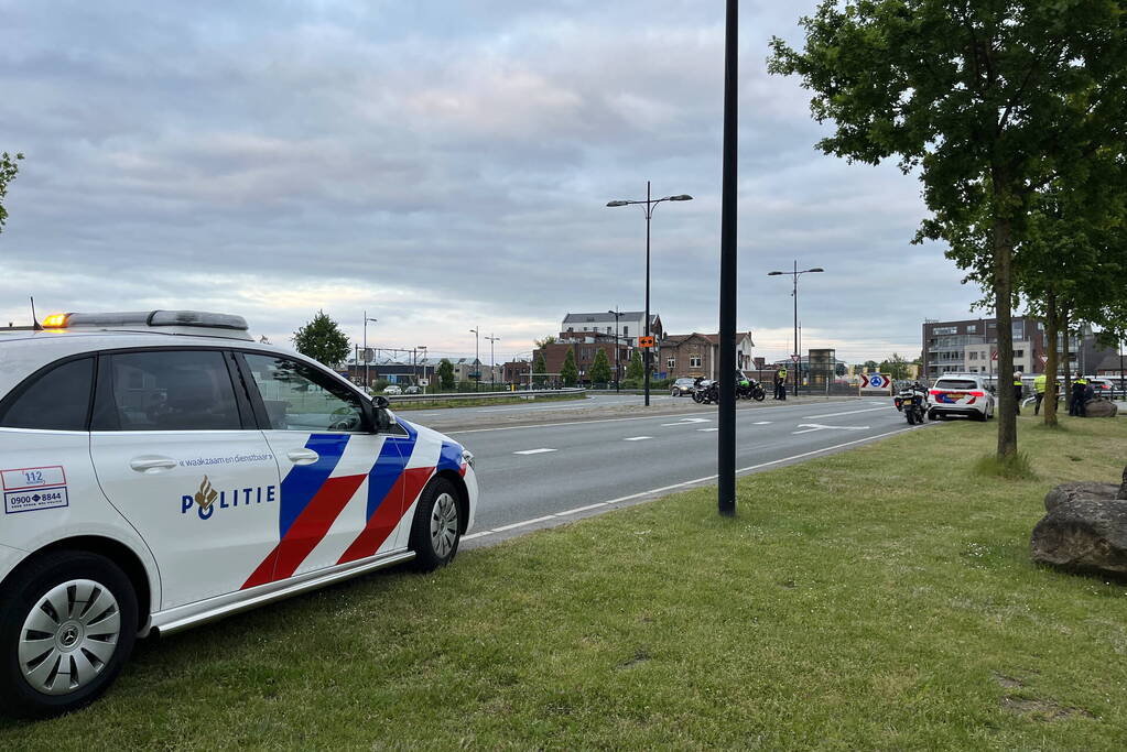 Motorrijder komt ten val