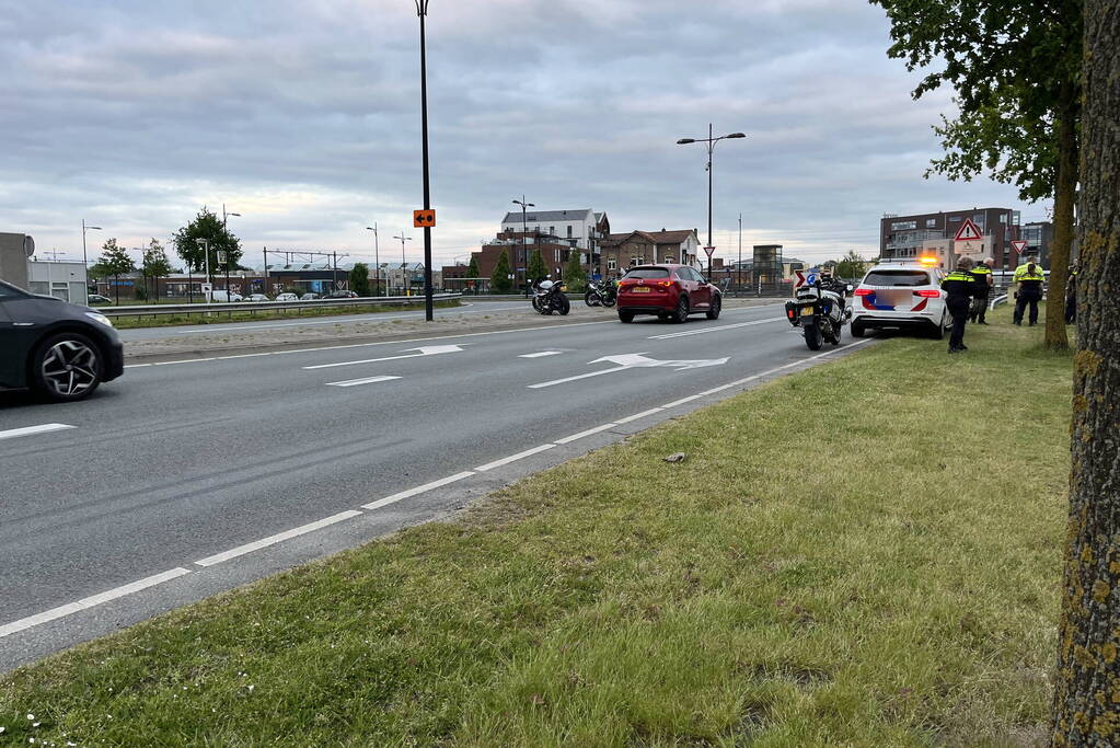 Motorrijder komt ten val