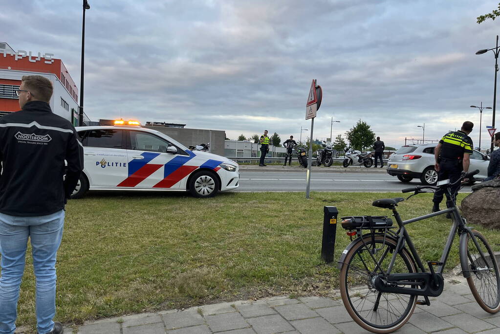 Motorrijder komt ten val