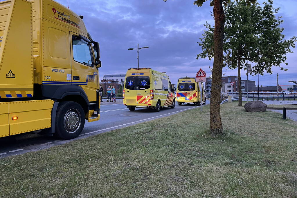 Motorrijder komt ten val