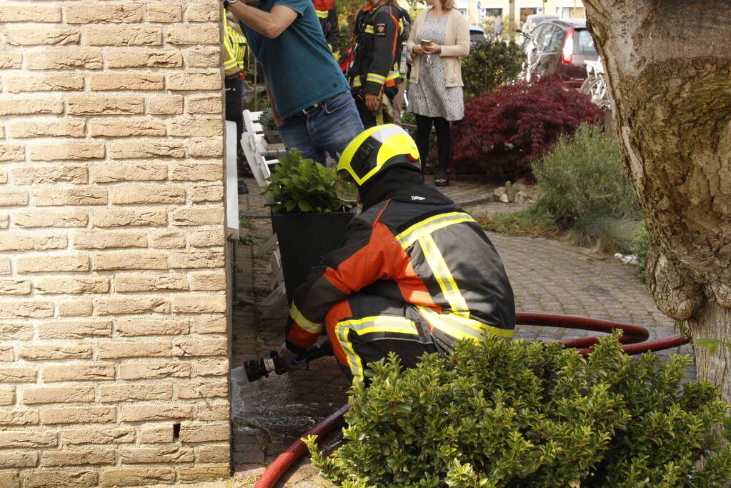 Brand in woning snel geblust