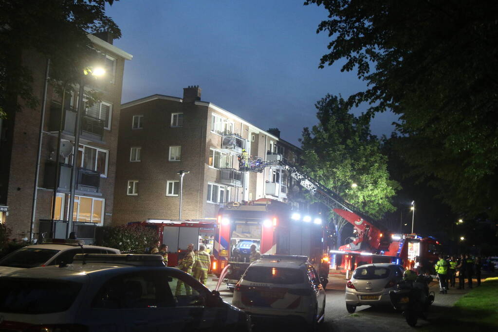 Flinke brand in kelder van flatwoning