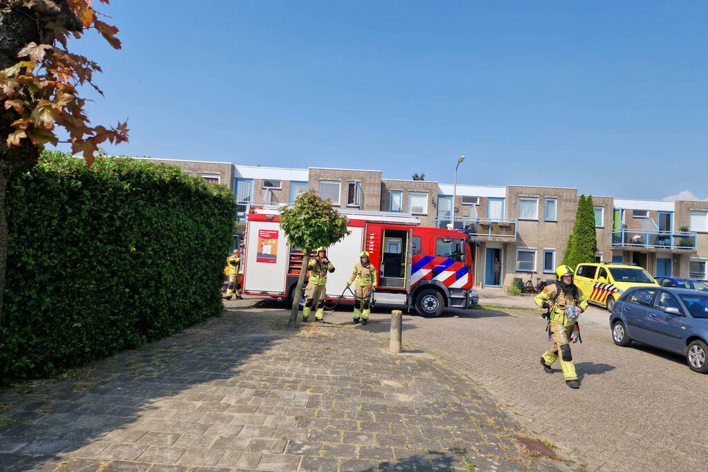 Brandweer ingezet voor gaslekkage