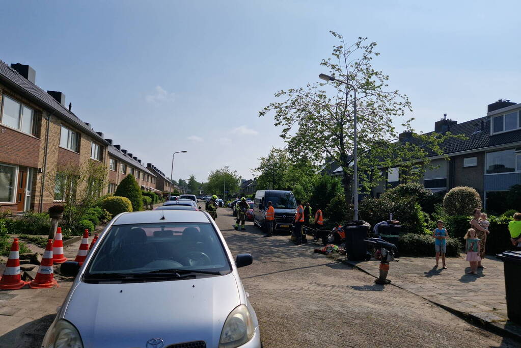 Brandweer ingezet voor gaslekkage