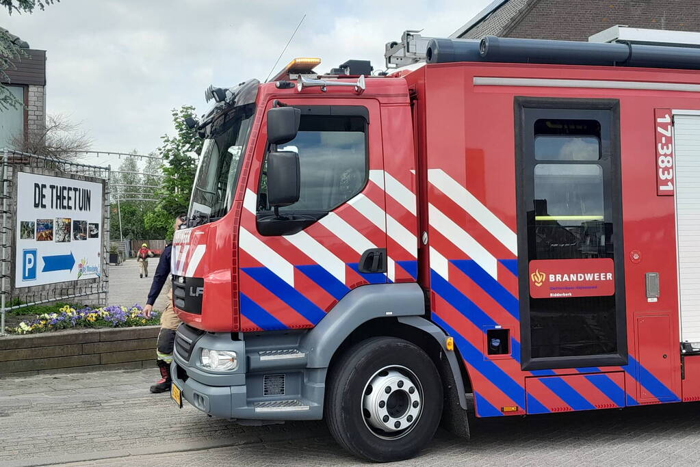Theetuin geventileerd na brand