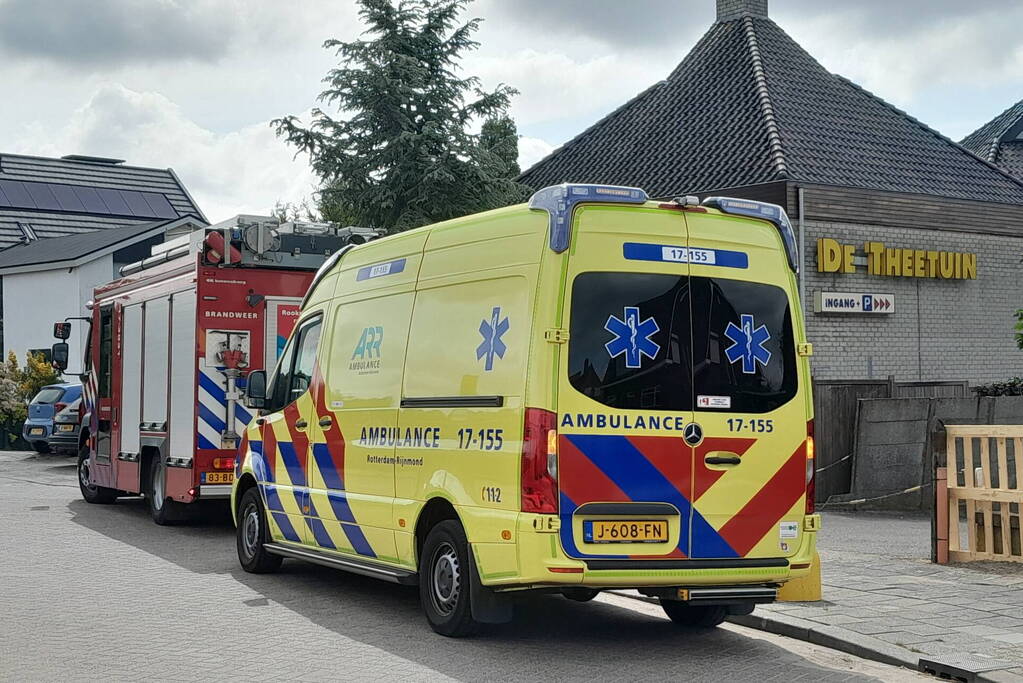 Theetuin geventileerd na brand