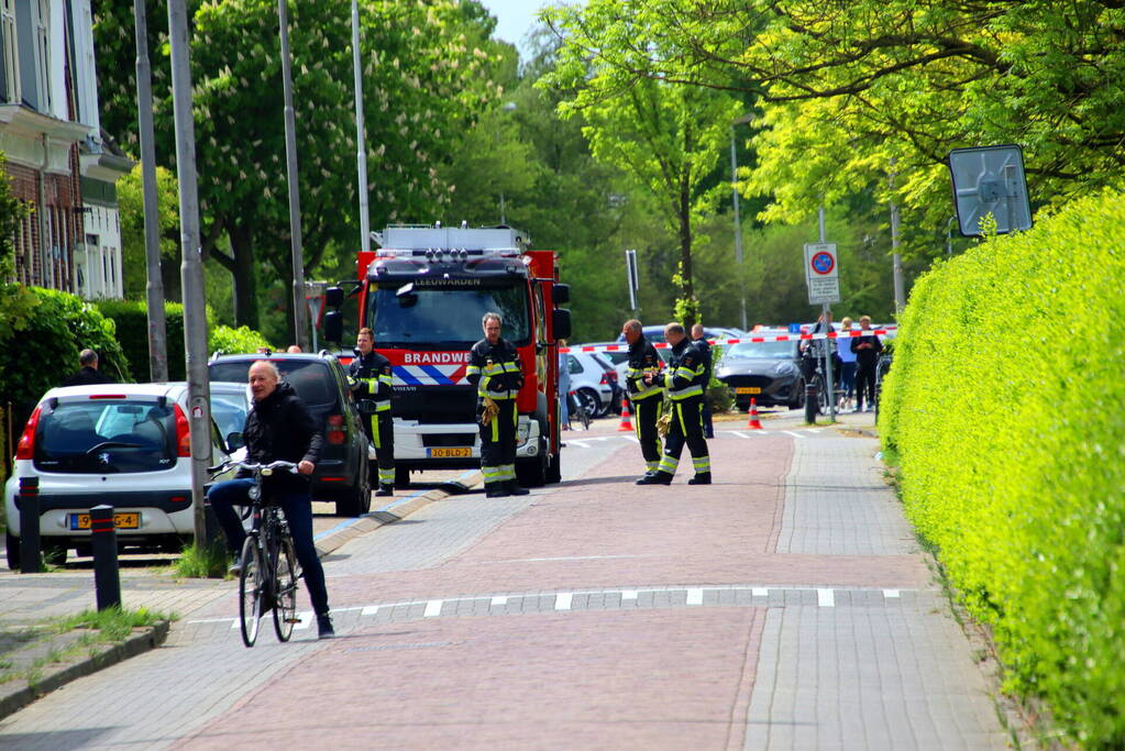 Onveilige situatie in voortuin door gaslekkage bij werkzaamheden