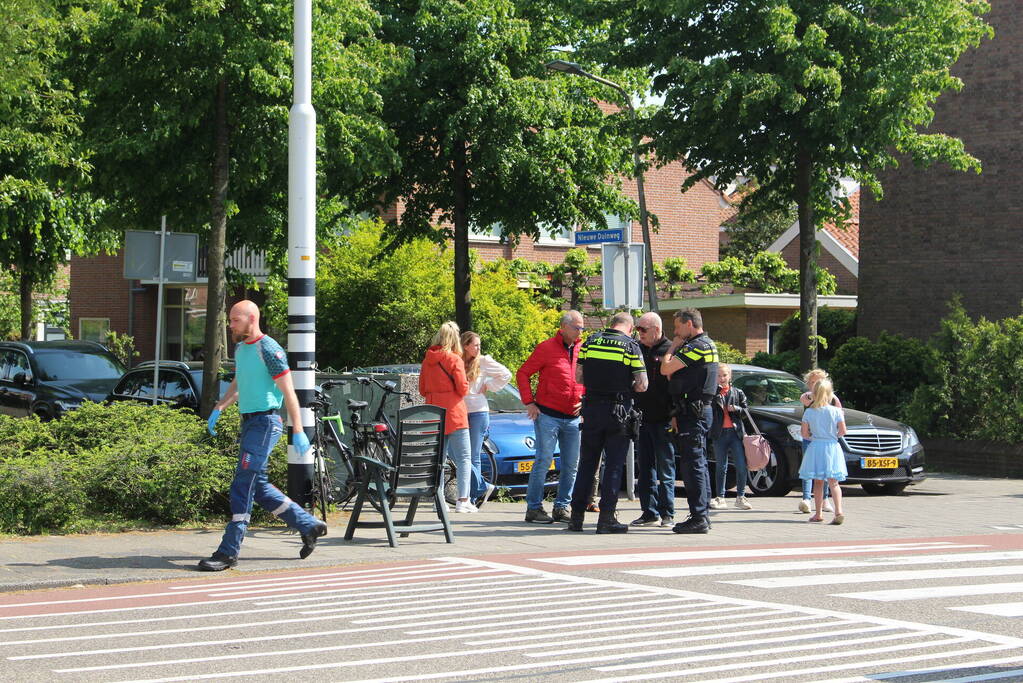 Ongeval tussen wielrenner en fietser