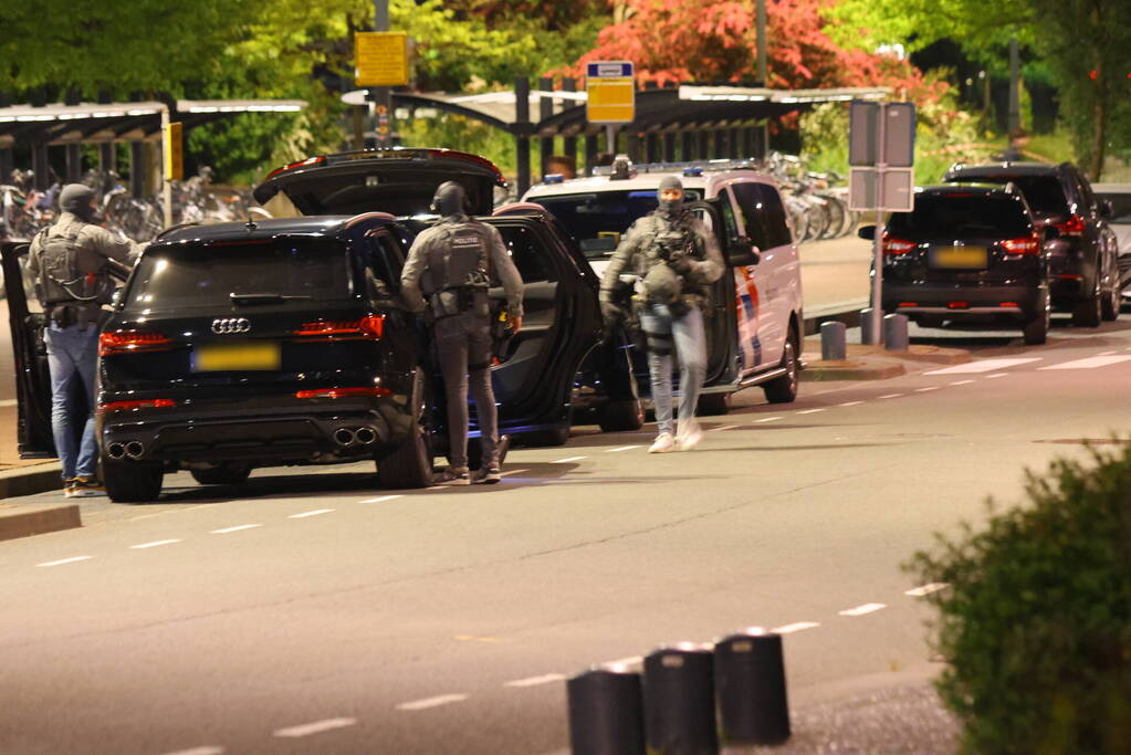 Arrestatieteam houdt verdachte aan in trein