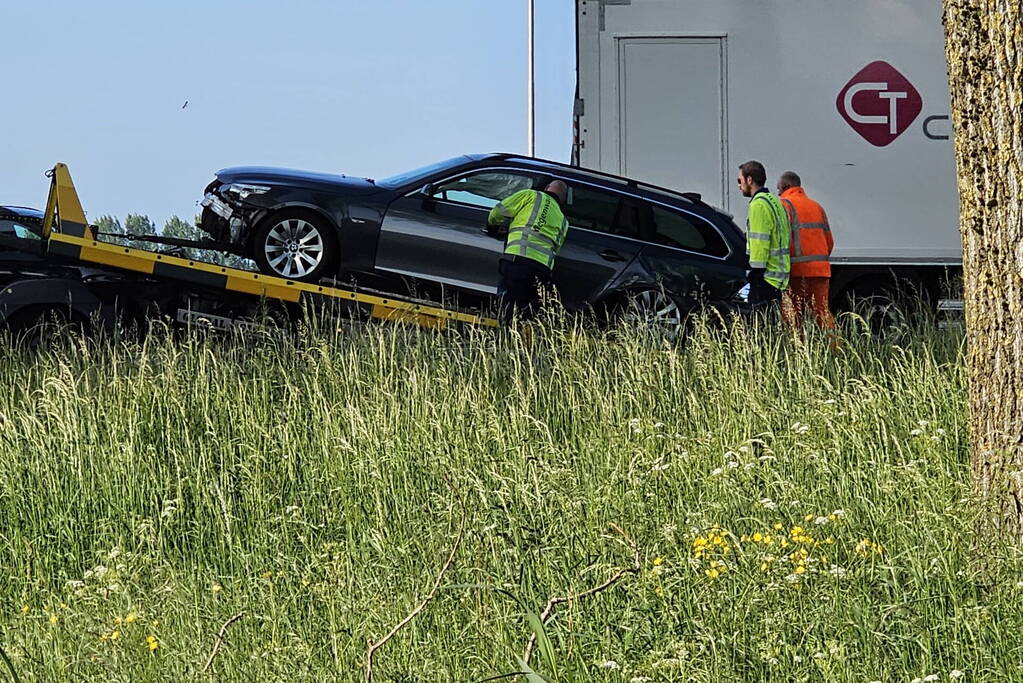 Ongeval op de snelweg zorgt voor afsluiting van drie rijstroken