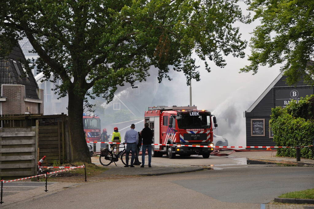 Lokale horecagelegenheid ten prooi aan verwoestende brand