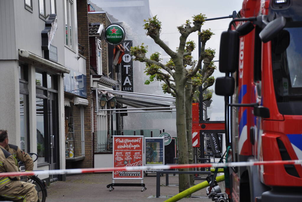 Lokale horecagelegenheid ten prooi aan verwoestende brand