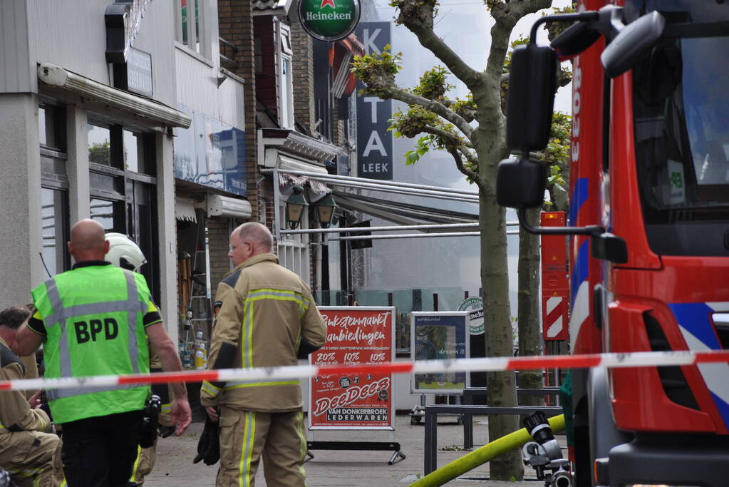Lokale horecagelegenheid ten prooi aan verwoestende brand