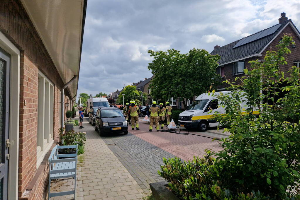 Gaslekkage door aanleg van glasvezel