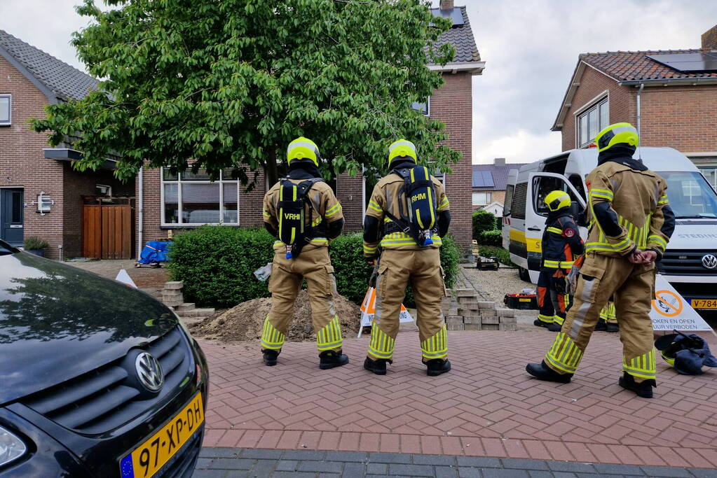 Gaslekkage door aanleg van glasvezel