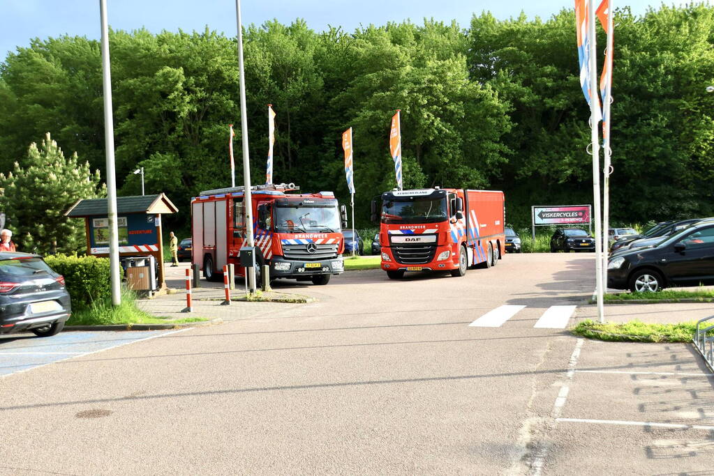 Flinke brandweerinzet na brandmelding bij snowworld