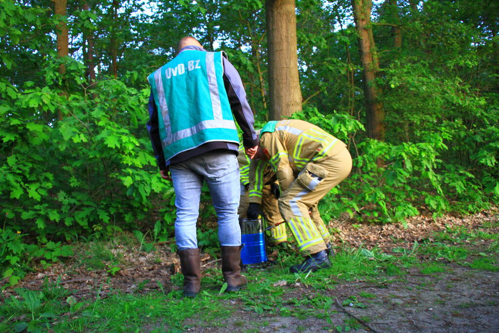 Rugspuit lekt oplossingsmiddel in natuur